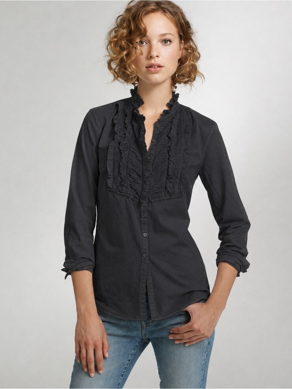 JCrew Chevron Pleat Shirt